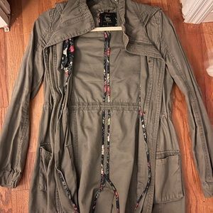 Army green coat